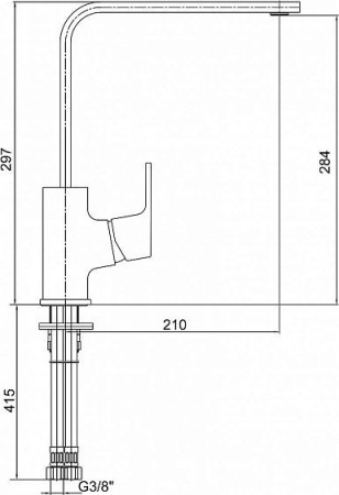 Смеситель E.C.A. Tiera 102118065EX