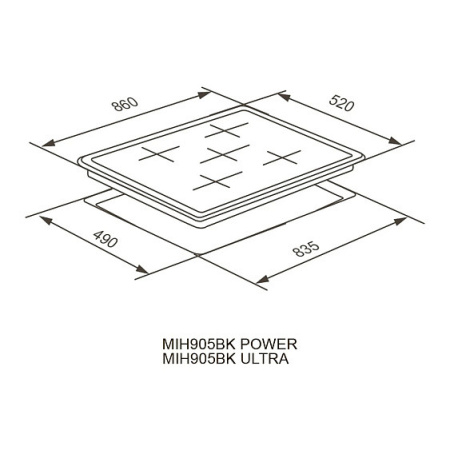 Варочная поверхность MEFERI MIH905BK ULTRA