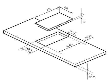 Варочная поверхность LEX HI 3021B I BL