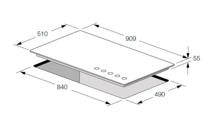 Варочная панель FULGOR FCH 905 G DWK BK
