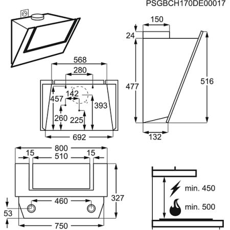 Вытяжка AEG DVB4850B