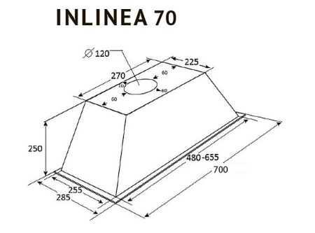 Вытяжка KUPPERSBERG INLINEA 70 WX