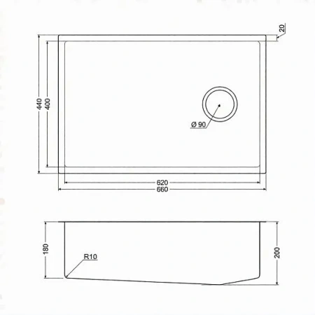 Кухонная мойка EMAR EMB-660(UN) PVD Dark