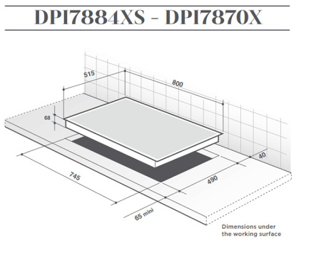 Варочная поверхность DE DIETRICH DPI7884XS