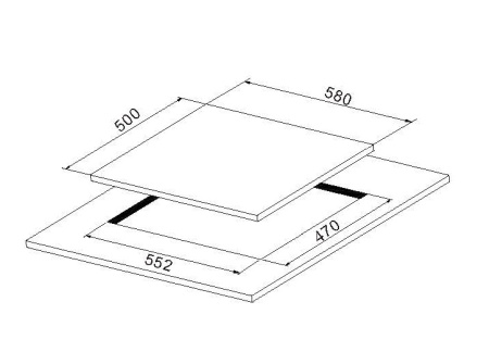 Поверхность MAUNFELD ghs604b-bci
