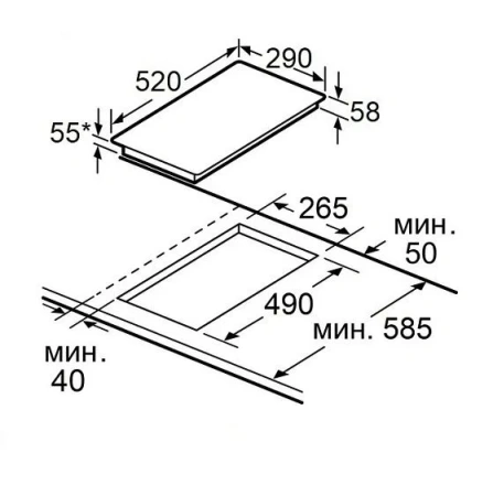 Варочная поверхность MAUNFELD AVI3027SBK