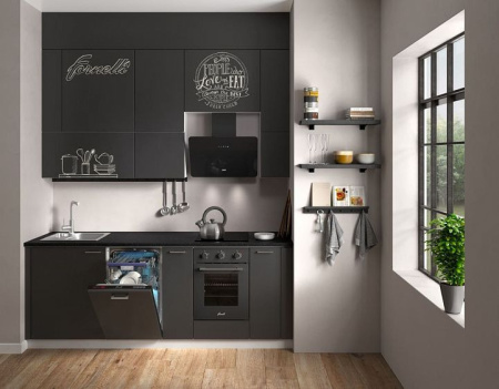 Каминная вытяжка KRONASTEEL Liora S 600 black