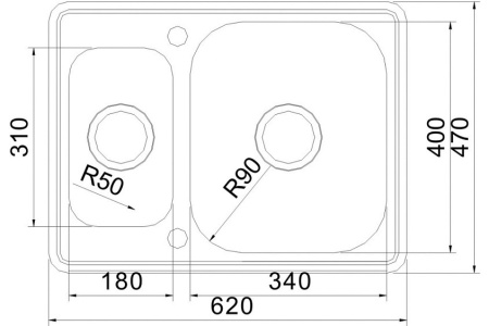 Кухонная мойка OULIN OL-0304