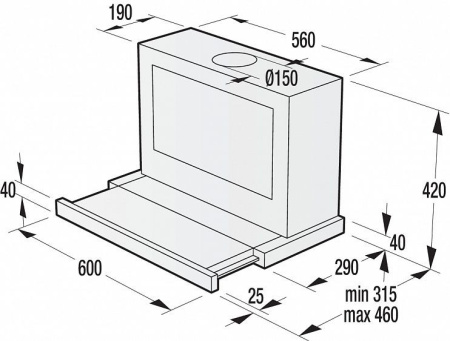 Вытяжка Gorenje BHP 643A5 BG