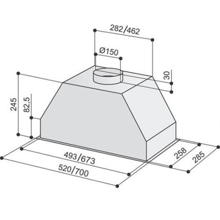 Вытяжка BEST P 580 IX 52