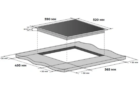 Варочная поверхность MEFERI MIH604BG POWER