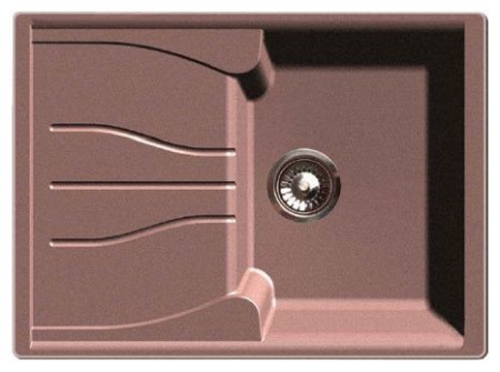 Кухонная мойка GRANFEST gf-s680l терракот