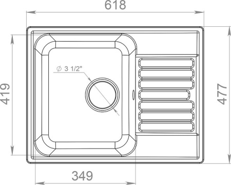 Кухонная мойка GRANFEST QUARZ GF-Z 13 терракот