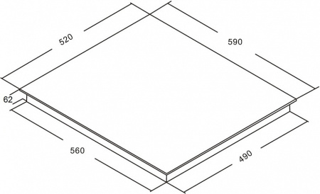 Варочная поверхность AKPO PIA 6094218FZ BL