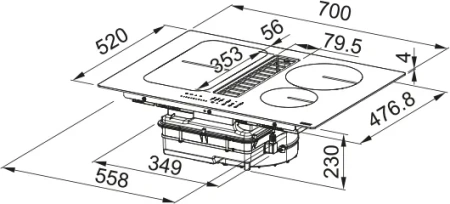 Варочная поверхность FRANKE FSM 709 HI (340.0678.203)