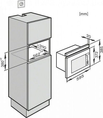 Встраиваемая микроволновая печь Miele M 6030