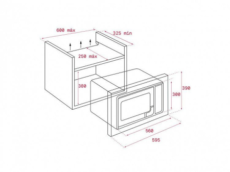 Микроволновая печь TEKA ML 8200 BIS NIGHT RIVER BLACK