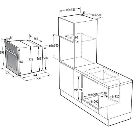 Духовой шкаф GORENJE BFS6148B