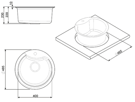 Кухонная мойка SMEG lse48ra