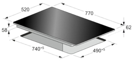 Встраиваемая электрическая варочная панель KAISER KCT 7795 FI RotEm