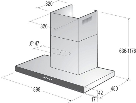 Вытяжка Gorenje WHT 943E4XBG
