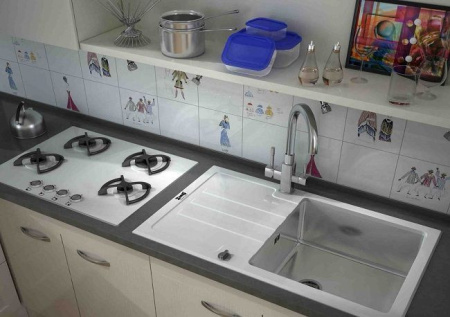 Кухонная мойка ZORG GL-7851-WHITE