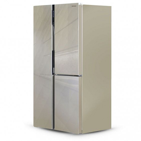 Холодильник Ginzzu NFK-610 Gold glass