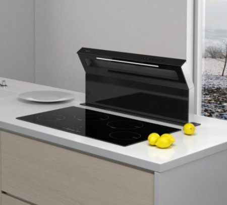 Вытяжка BEST SWAN Slim 90 нерж.сталь/чёрное стекло 07G23300A