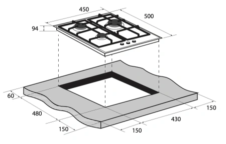 Варочная поверхность ZUGEL ZGH453X
