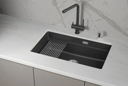 Кухонная мойка GRANULA KS-7303iU чёрный