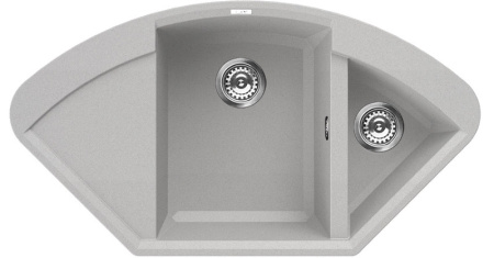 Мойка кухонная Elleci EASY CORNER metaltek 79 Aluminium
