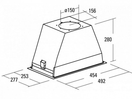 Встраиваемая вытяжка CATA GT Plus 45 X/C