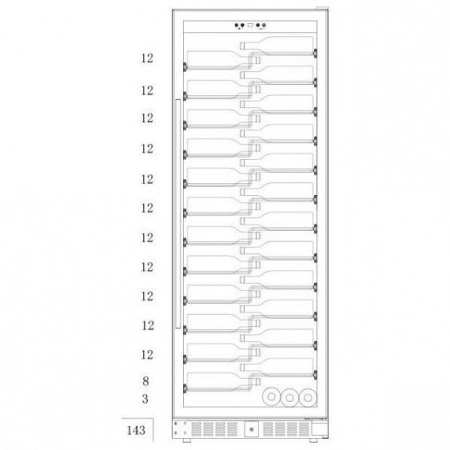 Винный шкаф TEMPTECH CD180SXL