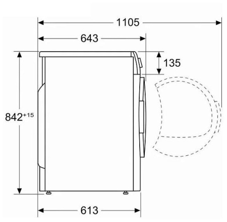 Сушильная машина BOSCH WTW85L48SN