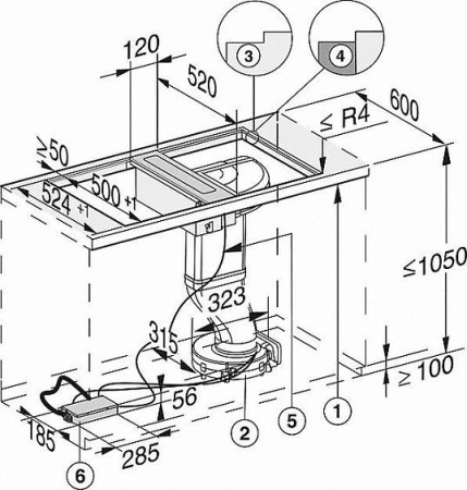 Вытяжка MIELE CSDA 7001 FL