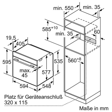 Духовой шкаф BOSCH HBG7241B2