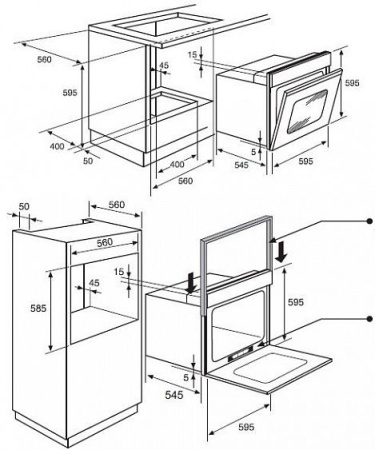 Электрический духовой шкаф CANDY fxp829x