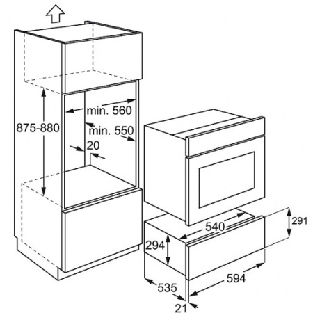 Ящик для вакуумирования ELECTROLUX evd 29900 ax