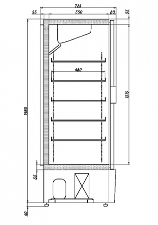 Холодильник Ariada R700 M белый