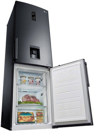Холодильник LG GB-F59WBDZB черный