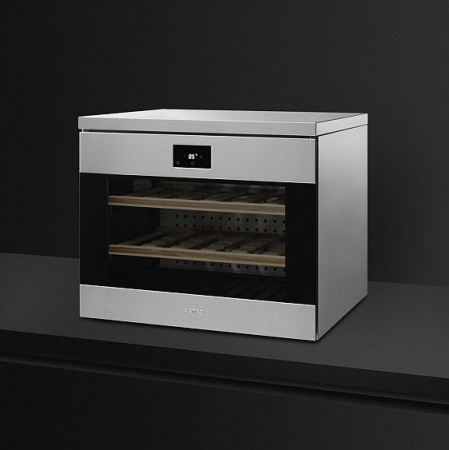 Встраиваемый винный шкаф SMEG CVF318XS
