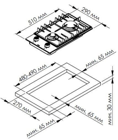Варочная поверхность KUPPERSBERG TS 38 X