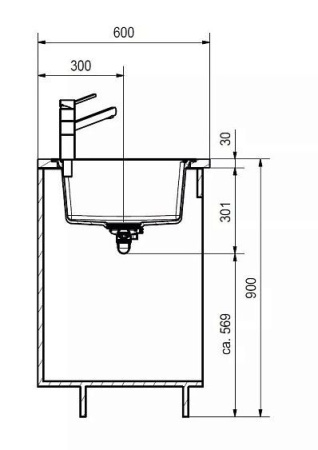 Кухонная мойка FRANKE UBG 611-78 оникс (114.0612.295)