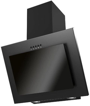 Вытяжка KRONASTEEL SARA 600 black/black glass push button
