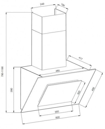 Вытяжка GRAUDE DHK 60.0 EL