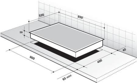 Поверхность DE DIETRICH dti 1049 xe