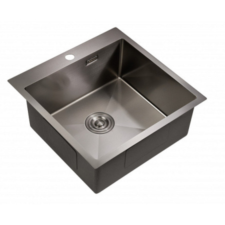 Кухонная мойка MILACIO Denia 51 Steel MC.77489 вороненая сталь