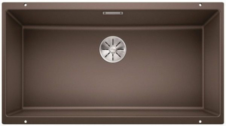 Кухонная мойка BLANCO SUBLINE 800-U отводная арматура InFino® кофе гранит 523150
