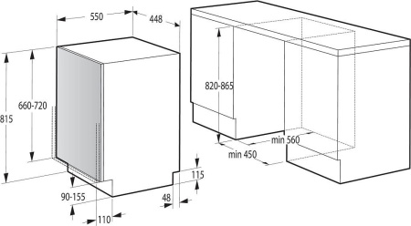 Посудомоечная машина GORENJE GV561D11