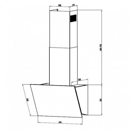 Вытяжка HEBERMANN HBKH 45.6 W